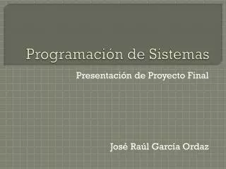 programaci n de sistemas