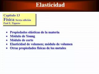 elasticidad