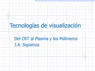 tecnolog as de visualizaci n