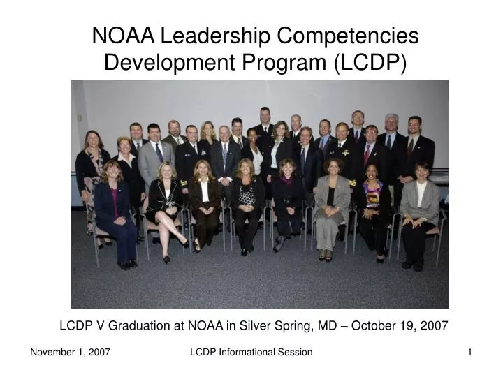 noaa leadership competencies development program lcdp