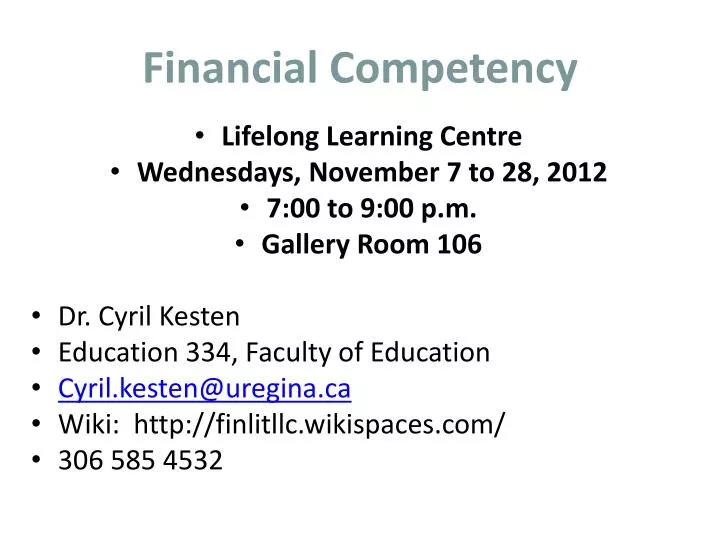 financial competency