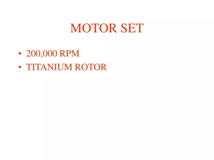 motor set