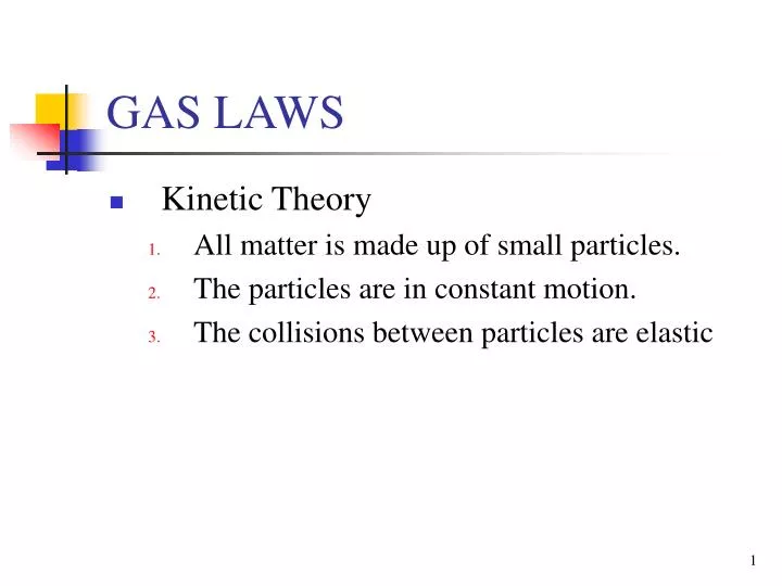 gas laws