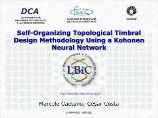 self organizing topological timbral design methodology using a kohonen neural network