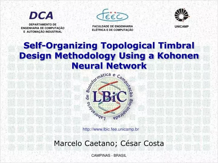 self organizing topological timbral design methodology using a kohonen neural network