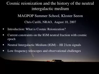 Cosmic reionization and the history of the neutral intergalactic medium