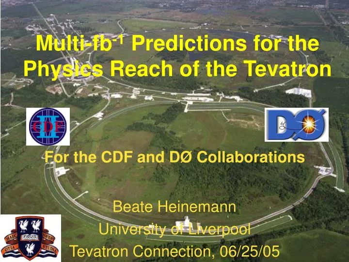 multi fb 1 predictions for the physics reach of the tevatron