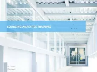 Sourcing Analytics Training