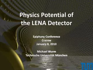 Physics Potential of the LENA Detector