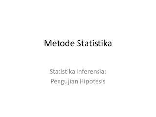 metode statistika
