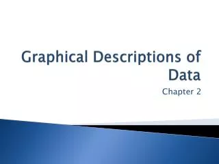 Graphical Descriptions of Data