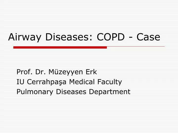 airway diseases copd case