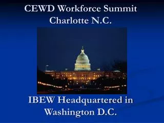 CEWD Workforce Summit Charlotte N.C.