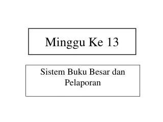 minggu ke 13