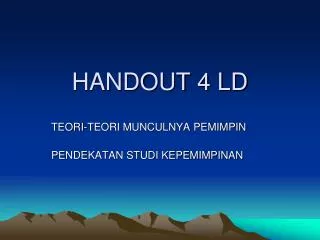 handout 4 ld