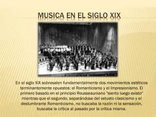 musica en el siglo xix