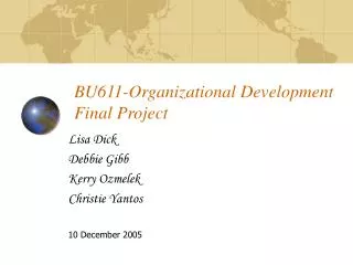 BU611-Organizational Development Final Project