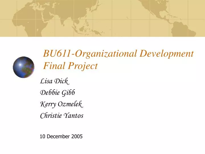 bu611 organizational development final project