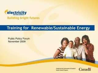 Training for Renewable/Sustainable Energy