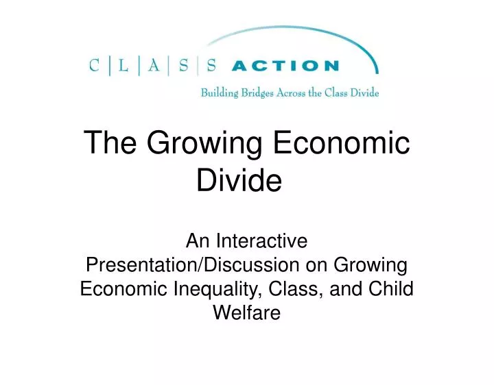 the growing economic divide