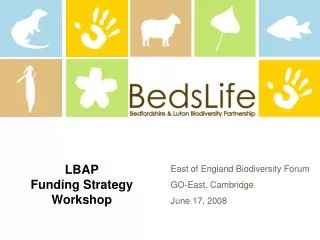 LBAP Funding Strategy Workshop