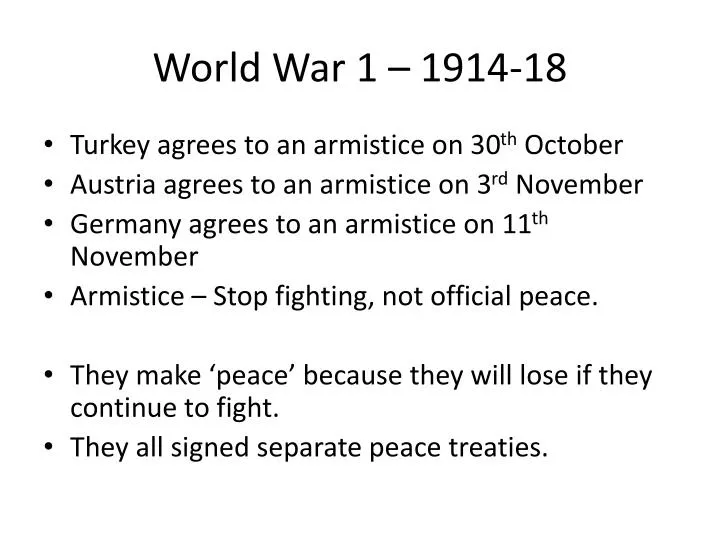 world war 1 1914 18