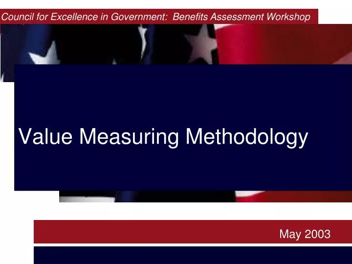 value measuring methodology