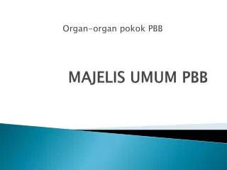majelis umum pbb