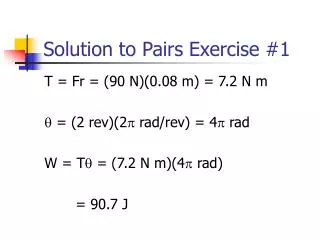 Solution to Pairs Exercise #1