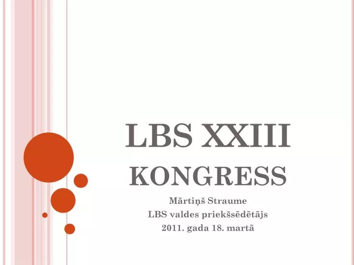 lbs xxiii kongress