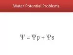 Water Potential Problems - slide 1