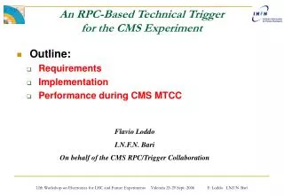 An RPC-Based Technical Trigger for the CMS Experiment