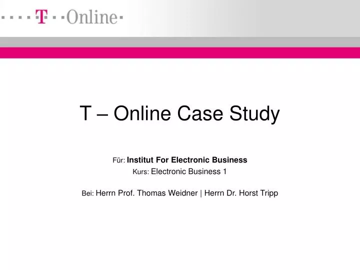 t online case study