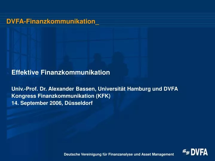 dvfa finanzkommunikation