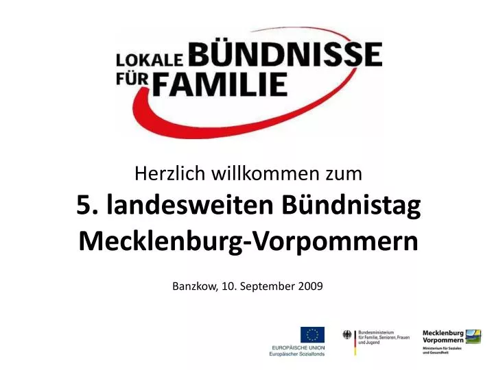 herzlich willkommen zum 5 landesweiten b ndnistag mecklenburg vorpommern