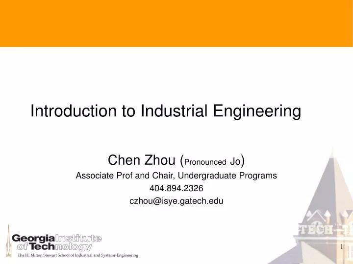 introduction to industrial engineering