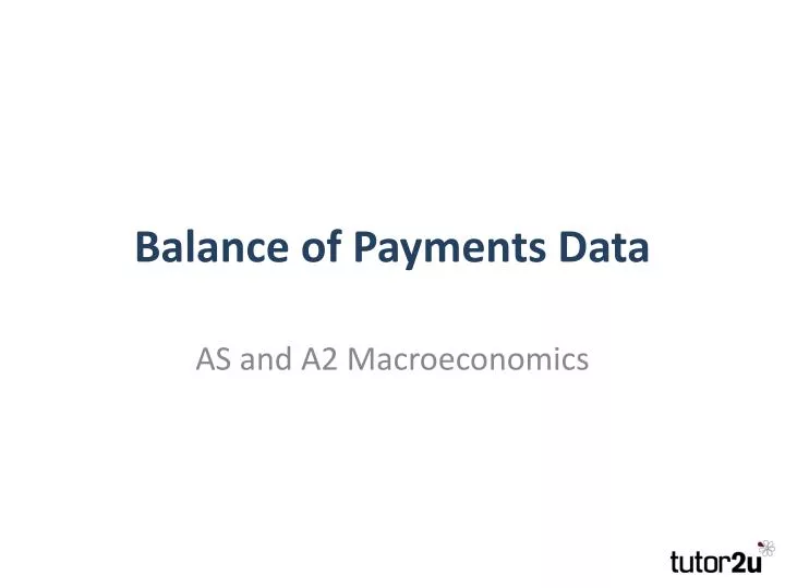 balance of payments data
