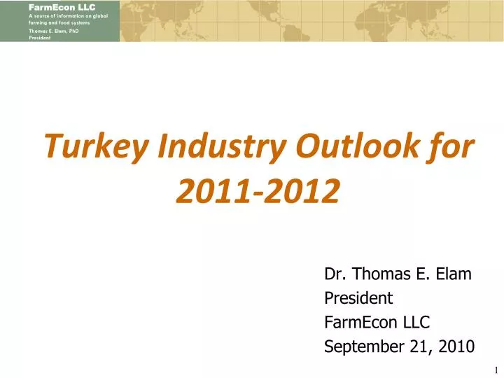 turkey industry outlook for 2011 2012