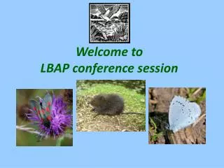 Welcome to LBAP conference session