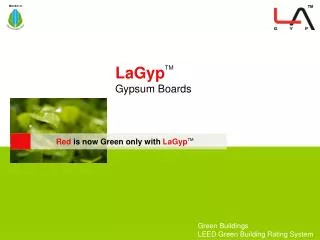 LaGyp TM Gypsum Boards