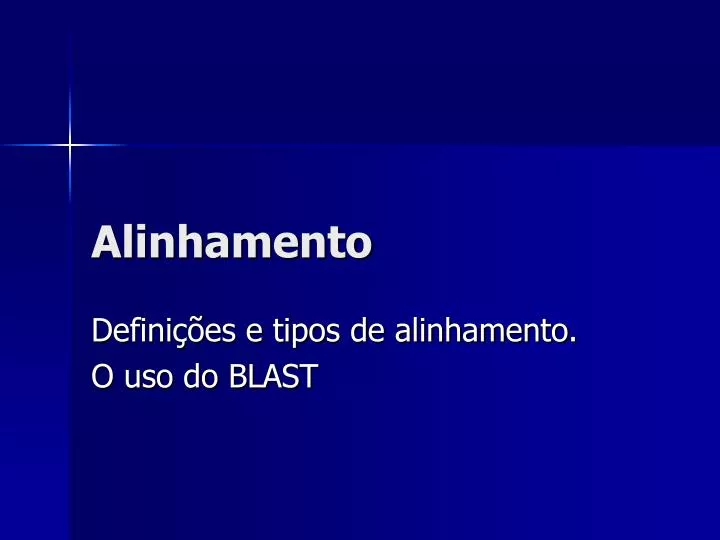 alinhamento