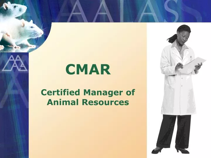 cmar certified manager of animal resources