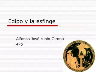 edipo y la esfinge