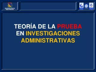 teor a de la prueba