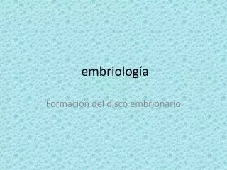 embriolog a