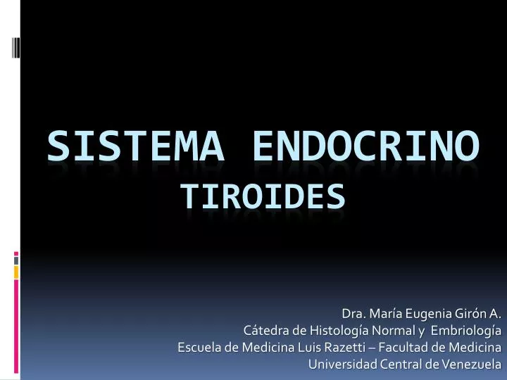 sistema endocrino tiroides