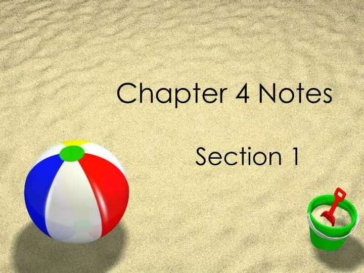 chapter 4 notes