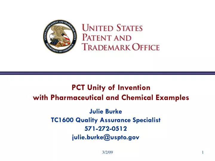 pct unity of invention with pharmaceutical and chemical examples