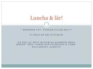 luncha l r