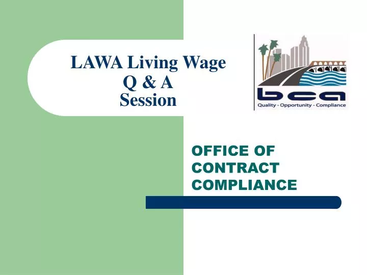 lawa living wage q a session